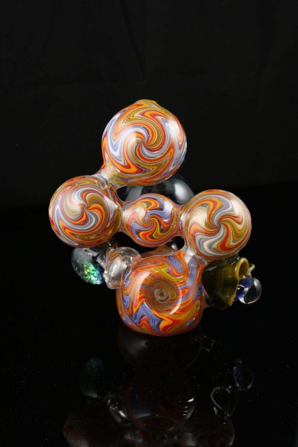 Multi-chamber Marble Bubbler By Dave Eckhart 6″