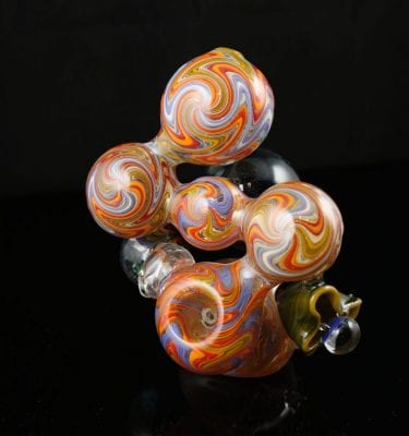 Multi-chamber Marble Bubbler By Dave Eckhart 6″