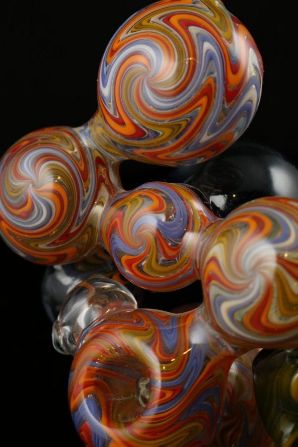 Dave Eckhart Multichamber Triple Marble Bubbler 6″
