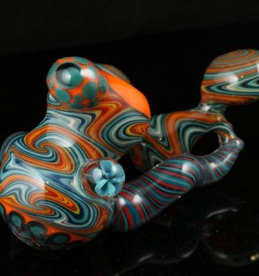 Multi-Chambered Bubbler By Dave Eckhart 7″