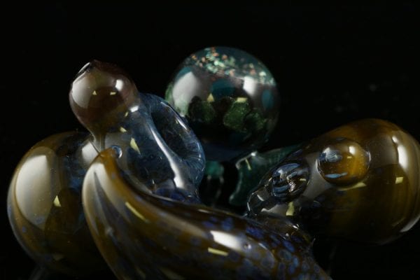 Galaxy Marble pipe By Dave Eckhart 5″