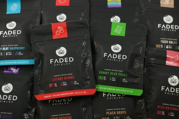Faded Edibles – 180 mg THC – Gummies