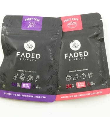Faded Edibles – Party / Fruit Packs (240mg THC)