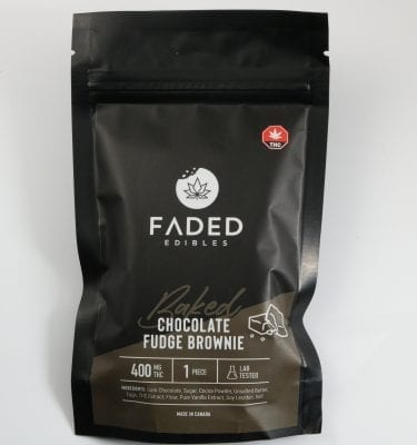 Faded Edibles Chocolate Fudge Brownie 400 mg